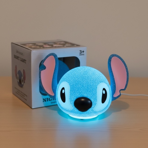 Other - Stitch Inspired LED Night Light Kids Room Lamp Blue 3+ NIB